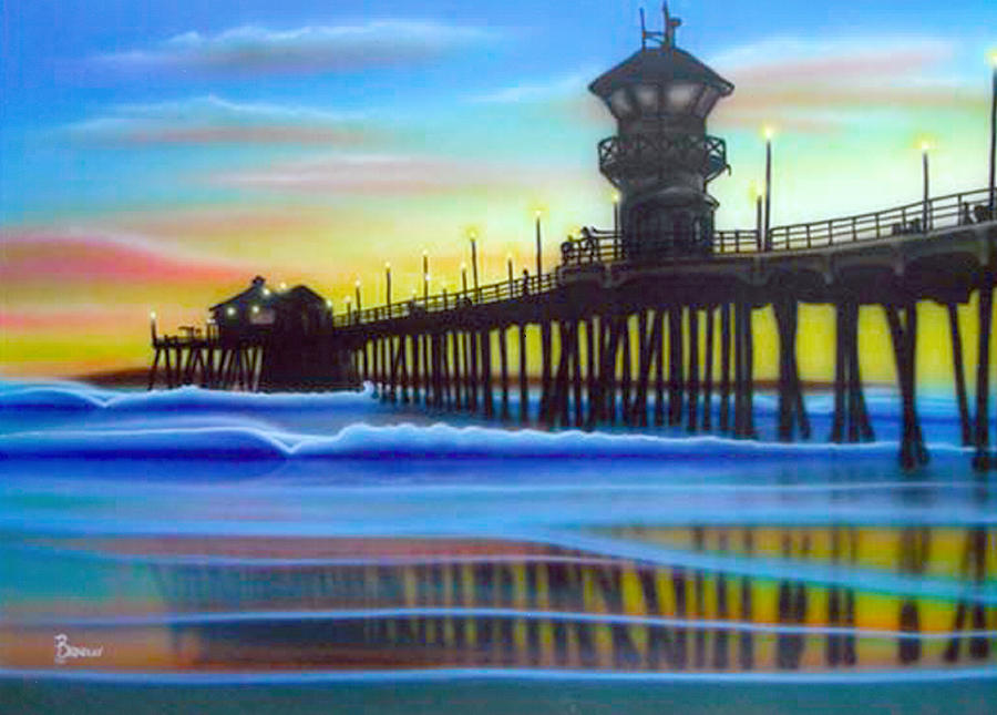 Huntington Beach Painting - Huntington by Michael  Brindley
