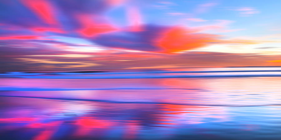 Sunset Photograph - Huntington Pastels by Sean Davey
