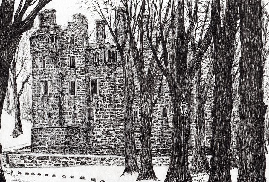 Castle Drawing - Huntly Castle by Vincent Alexander Booth