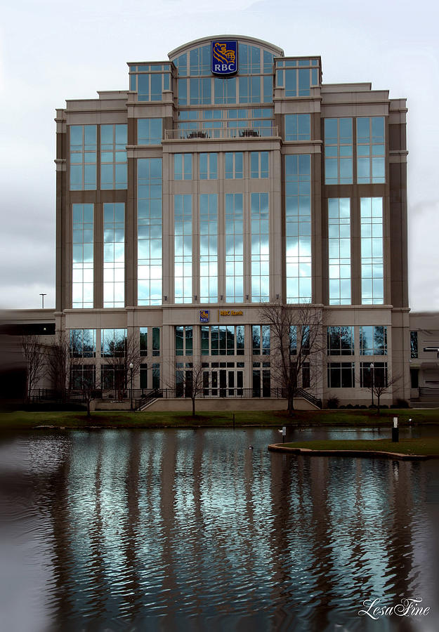 Architecture Photograph - Huntsville Alabama RBC Bank Building by Lesa Fine