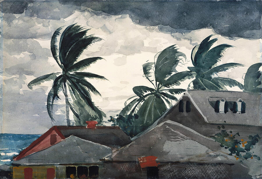 Hurricane Bahamas, from 1898 Painting by Winslow Homer