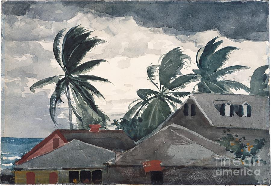 Winslow Homer Painting - Hurricane in Bahamas by Celestial Images