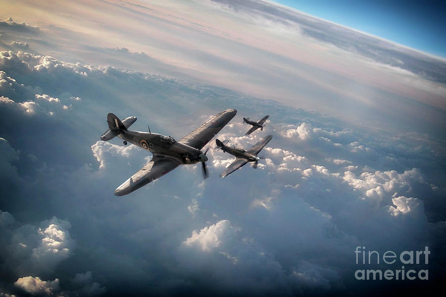 Hurricane Squadron Digital Art by Airpower Art