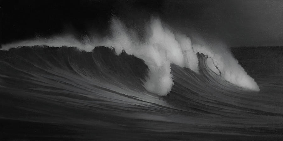 Hurricane Surf Painting by Cliff Wassmann