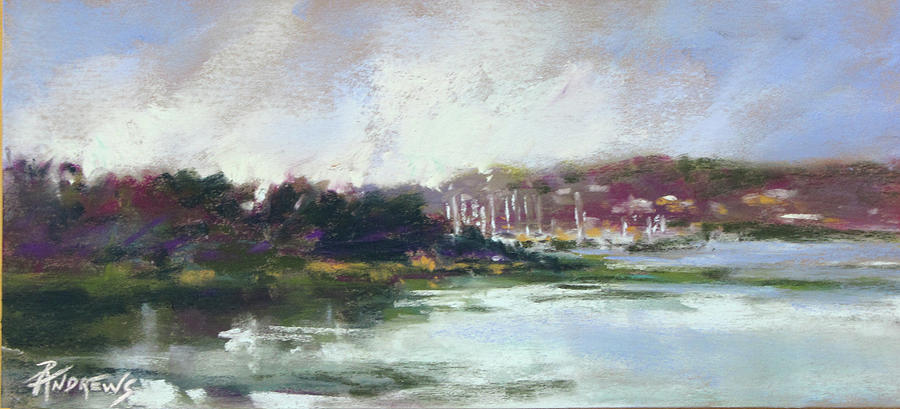 Hurst Harbor Glimpse Painting by Rae Andrews