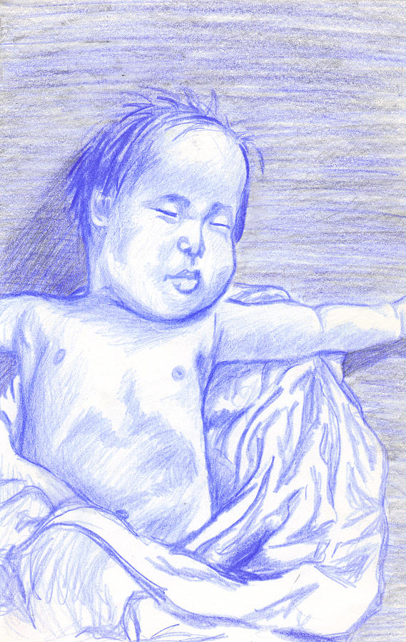 Hush Little Baby Drawing by Jean Haynes
