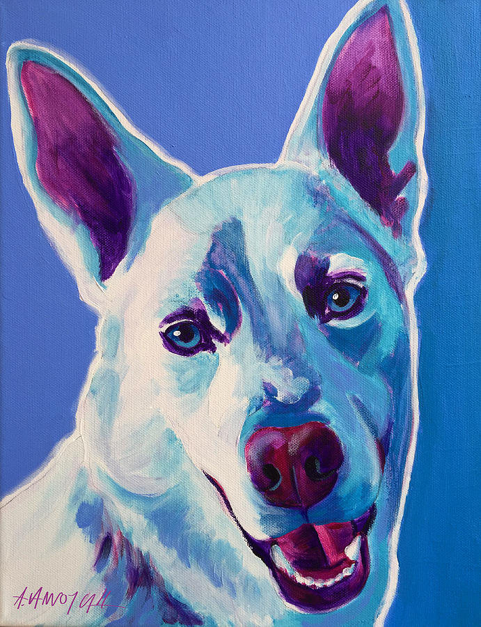 Husky - Joaquin Painting by Dawg Painter