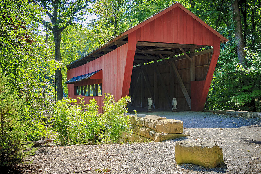 Hutchins Covered Bridge Photograph by Jack R Perry