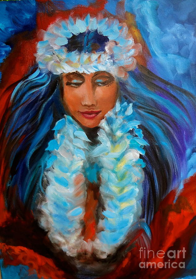 Hawaiian Maiden 11 Painting by Jenny Lee