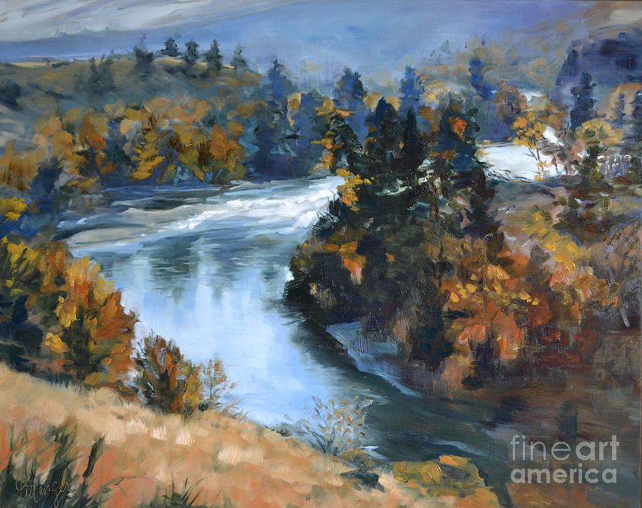 Hwy 10 Gorge River View Painting