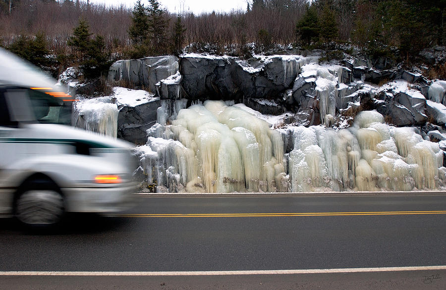 HWY Ice   Photograph by Doug Gibbons