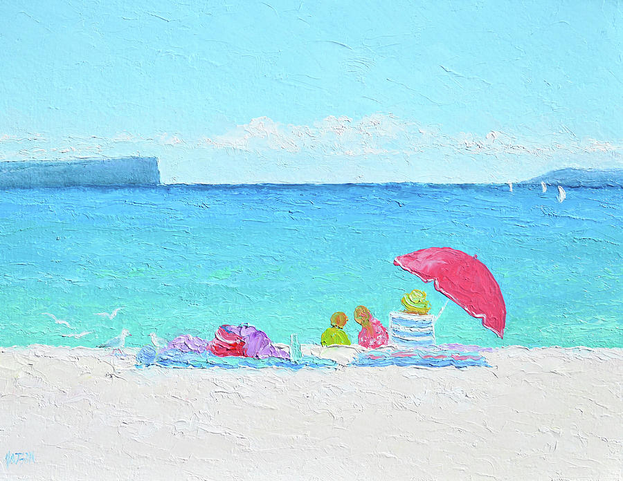 Hyams Beach Jervis Bay Painting by Jan Matson