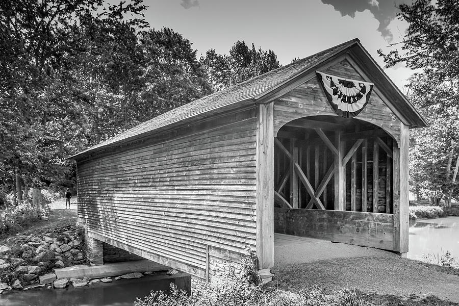 Hyde Hall Covered Bridge Photograph by Guy Whiteley