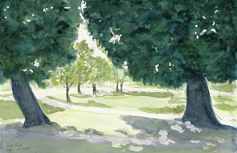 Hyde Park Painting by Madeleine Arnett