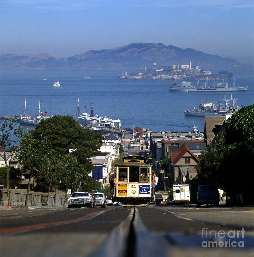 Hyde Street Cable Car 1978 Photograph by Wernher Krutein