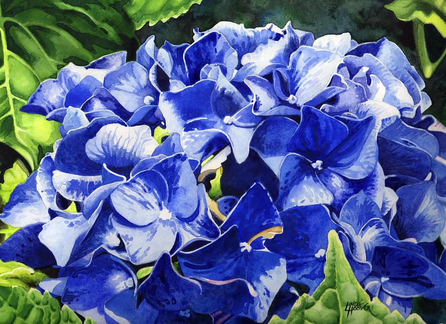 Nature Painting - Hydrangea 4 by Linda Hoover