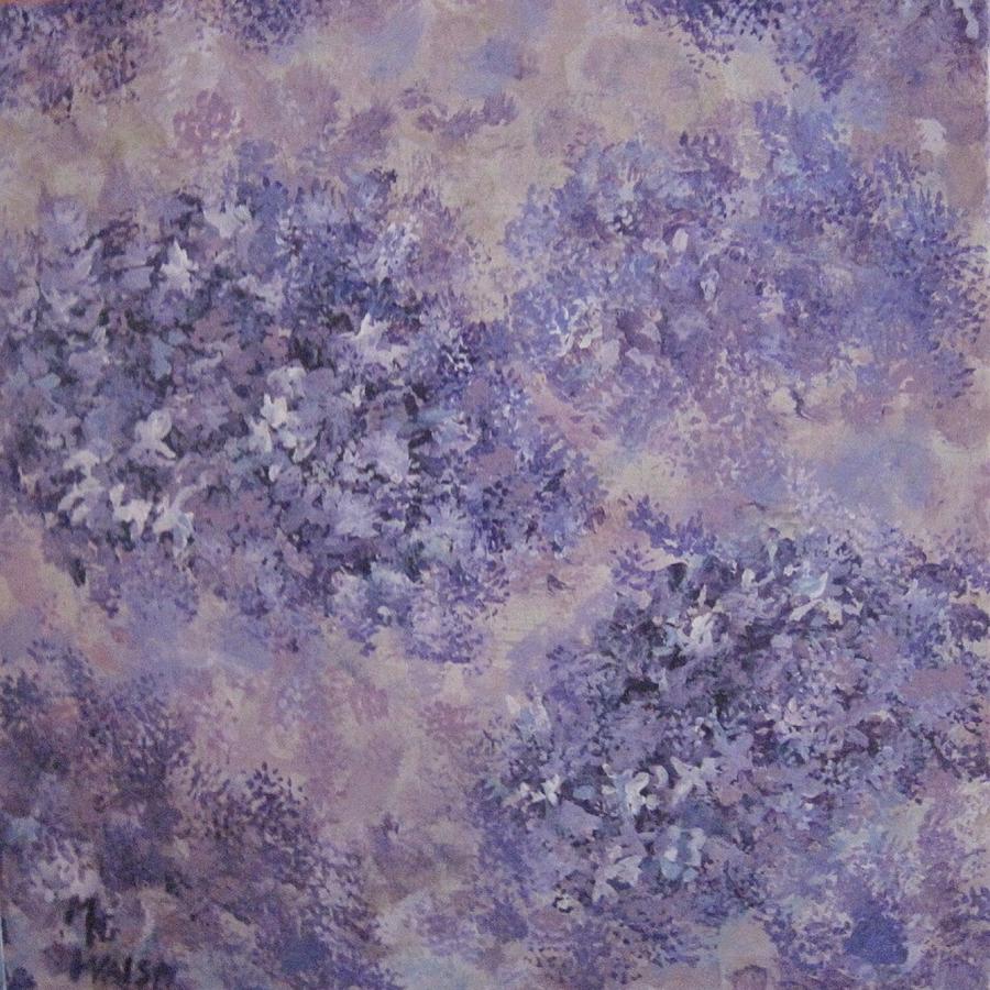 Hydrangea blossom abstract 2 Painting by Megan Walsh