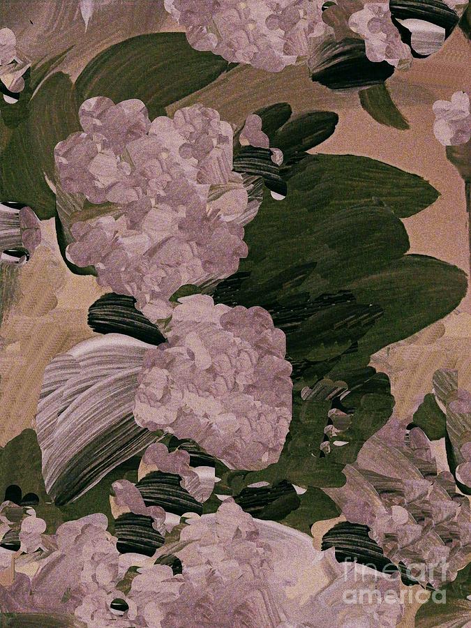 Hydrangea Bouquet 2 Digital Art by Nancy Kane Chapman