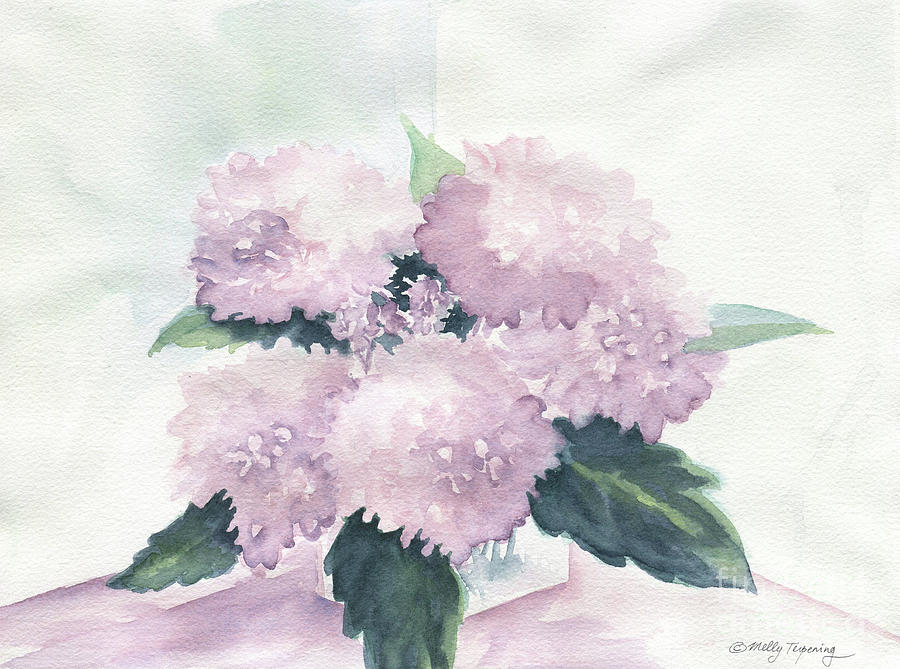 Abstract Painting - Hydrangea by Melly Terpening