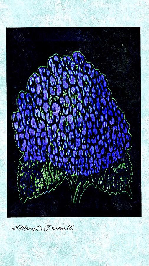 Hydrangea On The  Darkside Mixed Media by MaryLee Parker