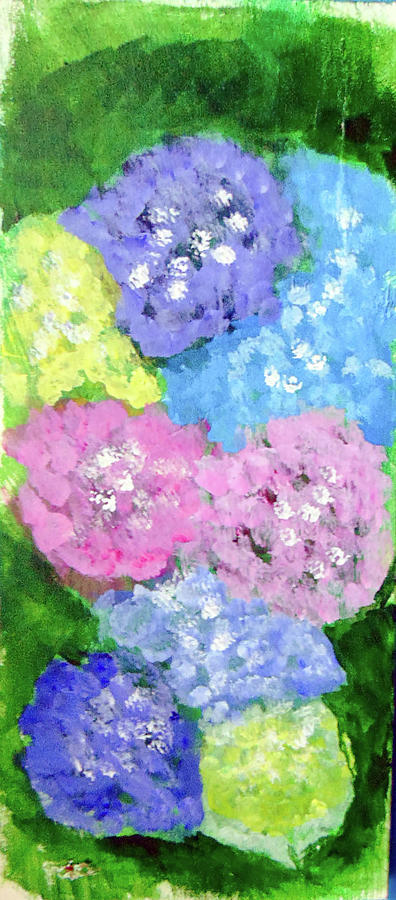 Hydrangeas #2 Painting by Loretta Nash