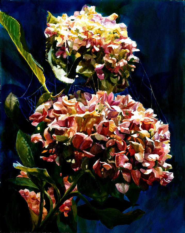 Hydrangeas Painting by Carolyn Epperly