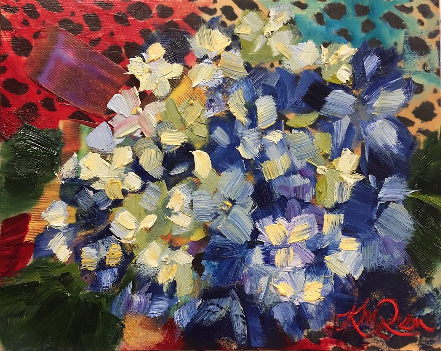 Hydrangeas III Mixed Media by Katrina Rasmussen - Fine Art America