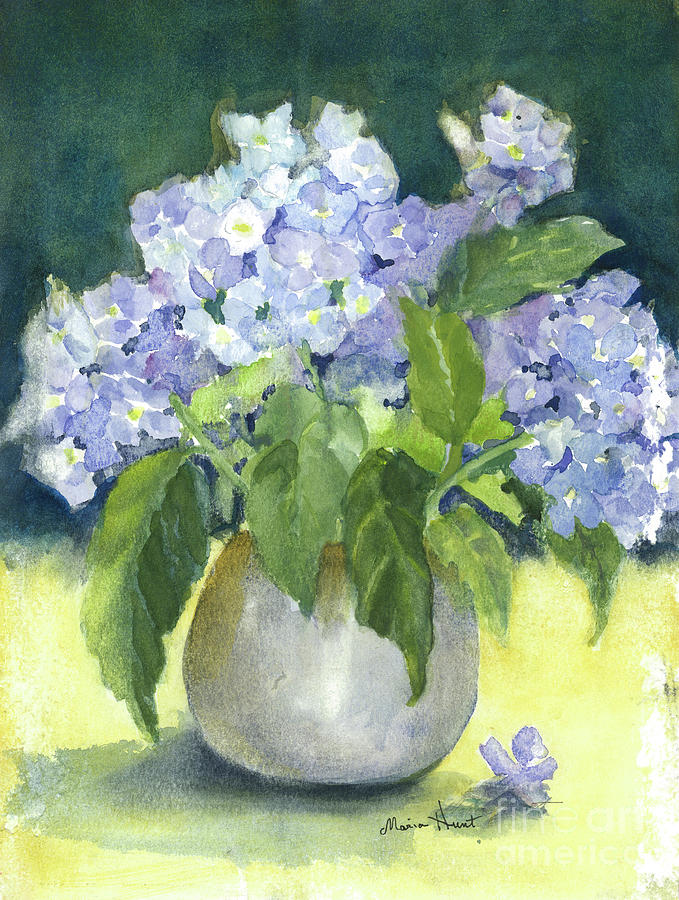 Hydrangeas in the Light Painting by Maria Hunt
