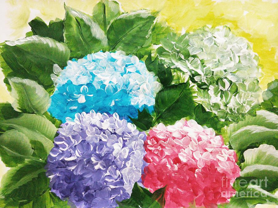 Hydrangeas Painting by Jennilyn Villamer Vibar - Pixels