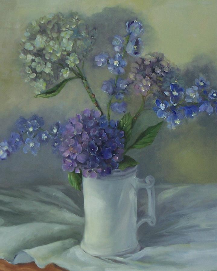 Hydrangeas Painting by Lisa Godfrey - Fine Art America