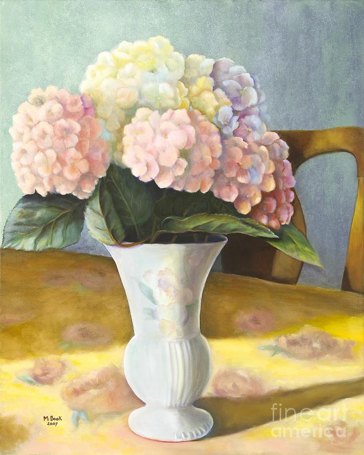 Hydrangeas Painting by Marlene Book