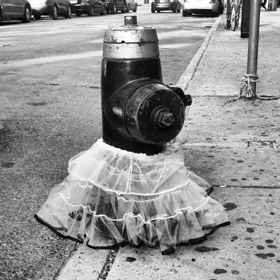 Streetart Photograph - Hydrant In A Tutu by Allan Piper