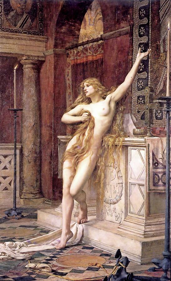 Hypatia  Painting by Charles William Mitchell
