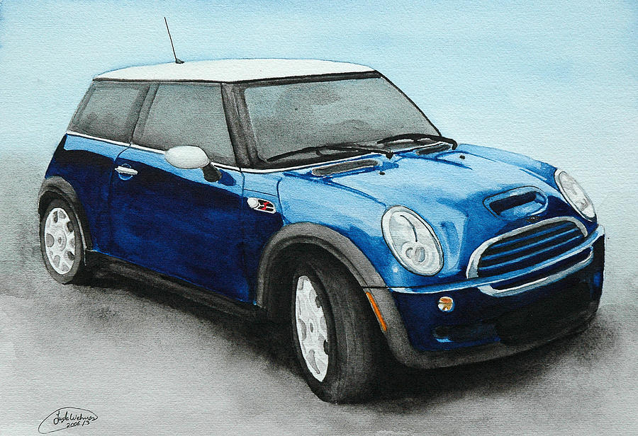 Car Painting - Hyper Blue by Twyla Wehnes