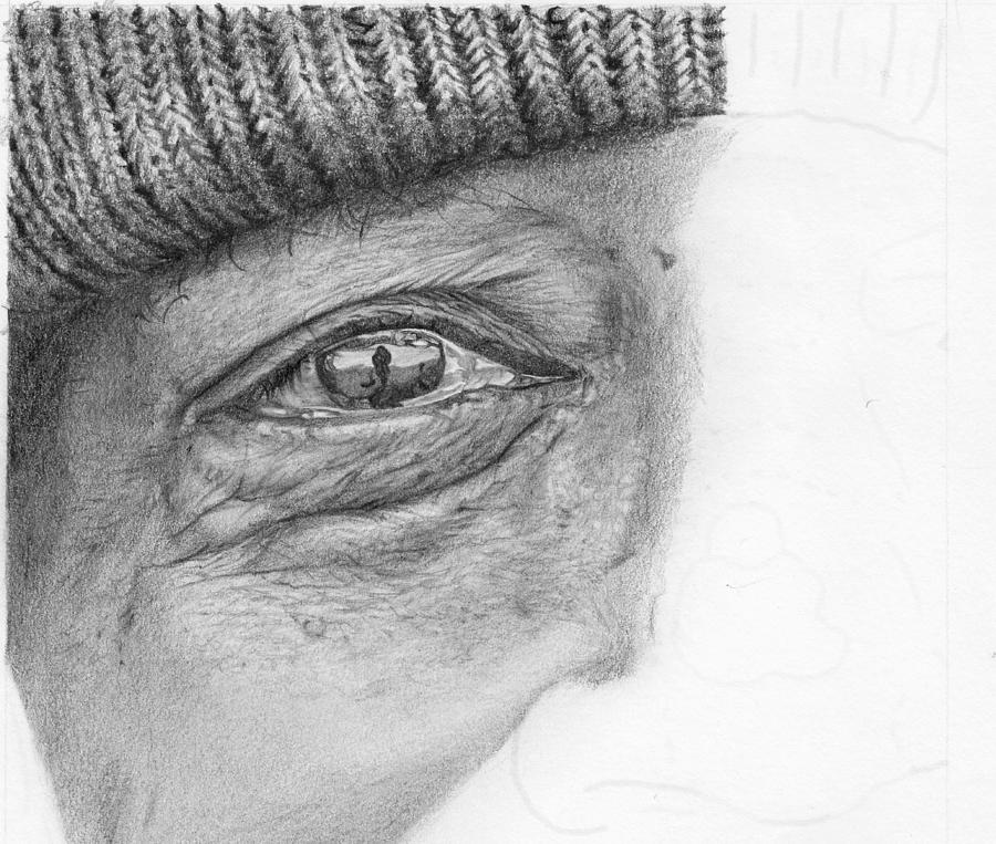 Hyper Realistic Eye Study Drawing by Nolan Clark