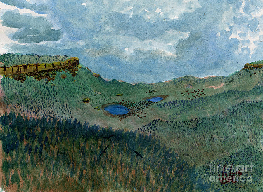 Hysham Rangeland Painting by Victor Vosen
