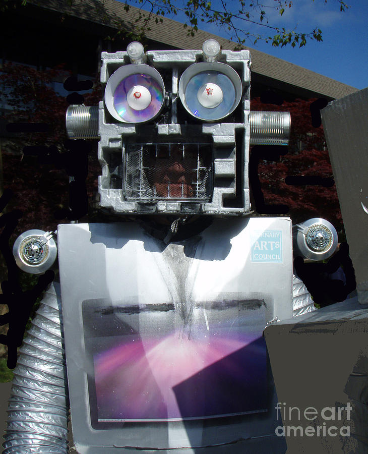 I - Robot Mixed Media by Bill Thomson