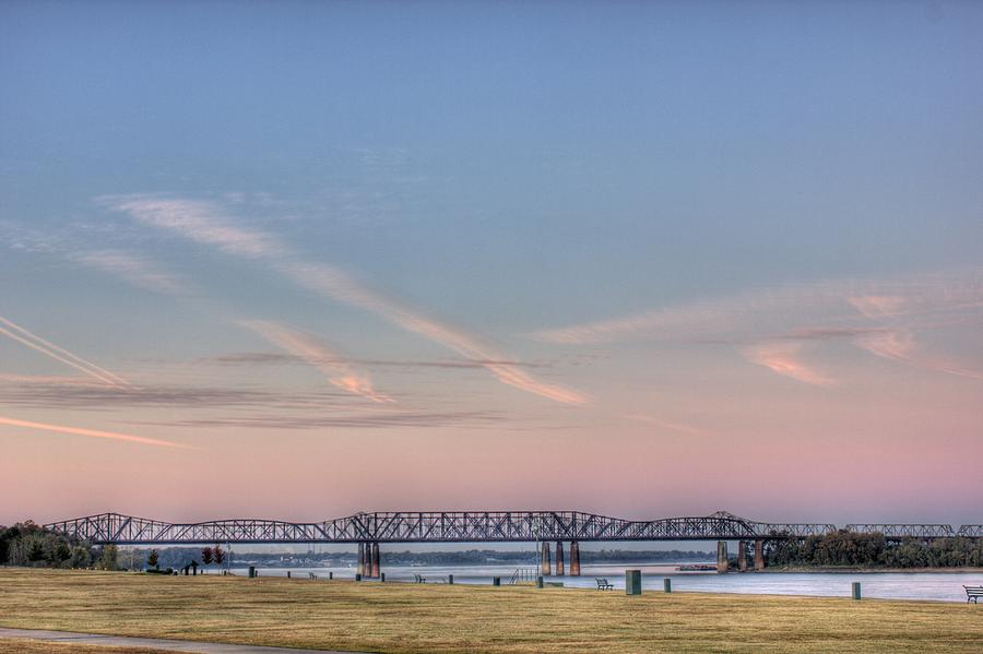 I-55 Bridge Over the Mississippi Photograph by Barry Jones