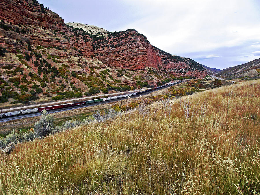I 80Going through Echo Canyon, Utah Photograph by Ruth Hager