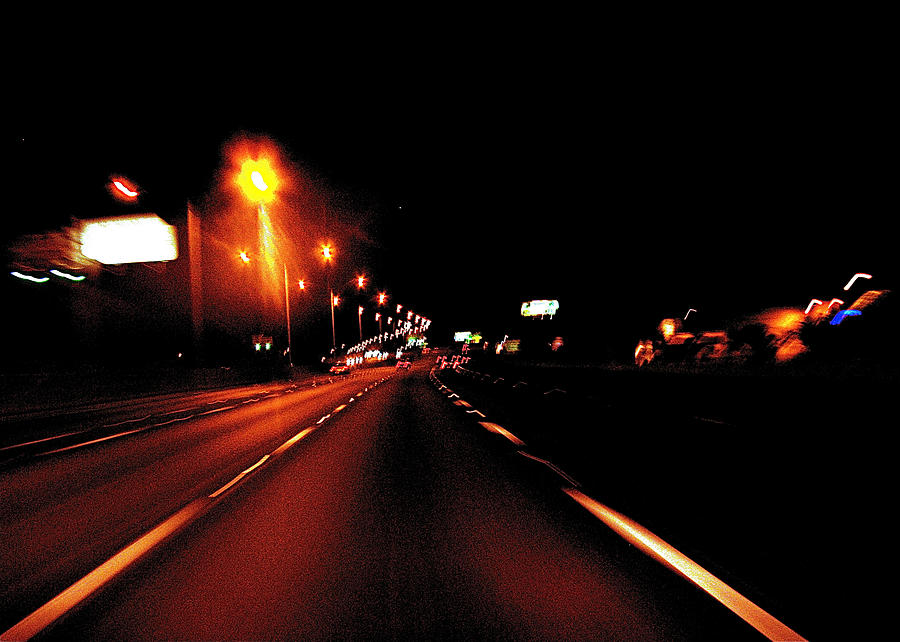 I-95 at Night 01 Photograph by John Vincent Palozzi