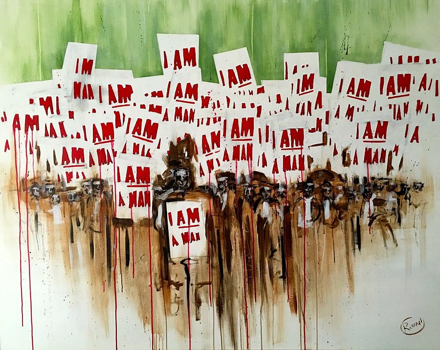 I am a man Painting by Daniel Ross