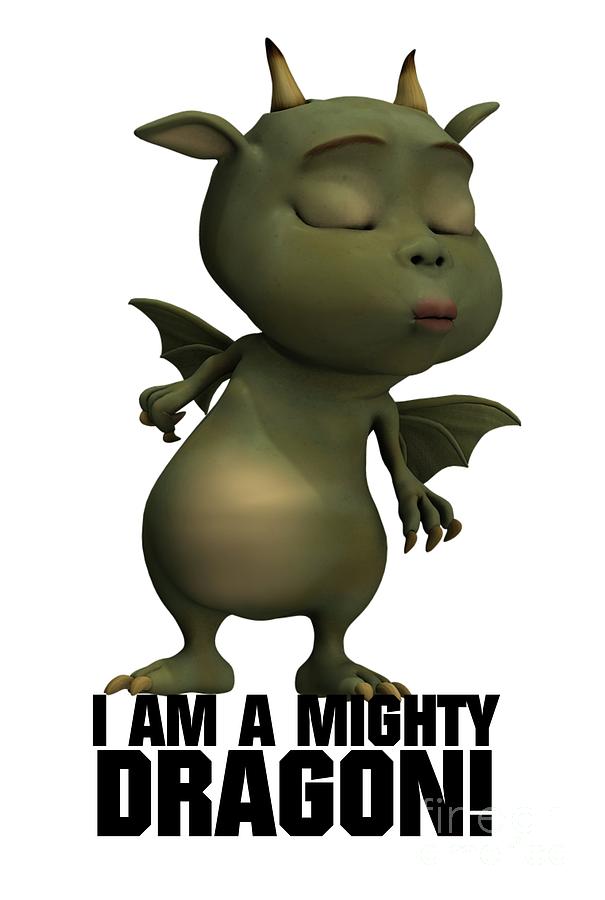 I Am A Mighty Dragon Digital Art