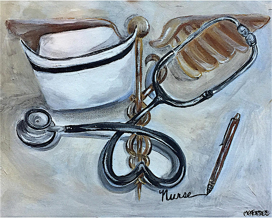 I am a Nurse Painting by Melissa Torres