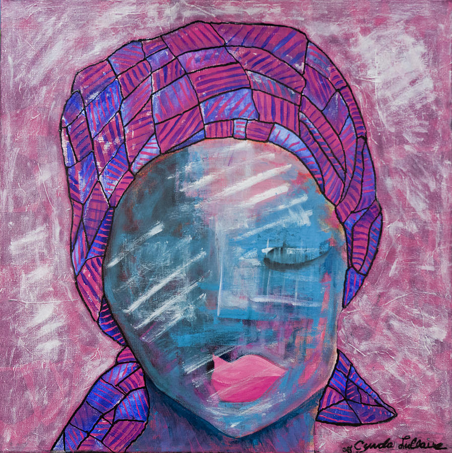 Scarf Painting - I Am A Survivor by Cynda LuClaire