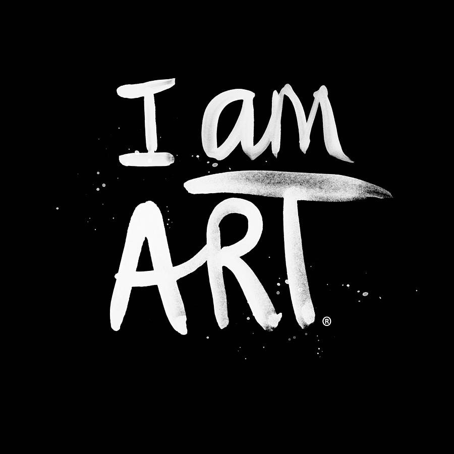 I Am Art- Painted Mixed Media by Linda Woods