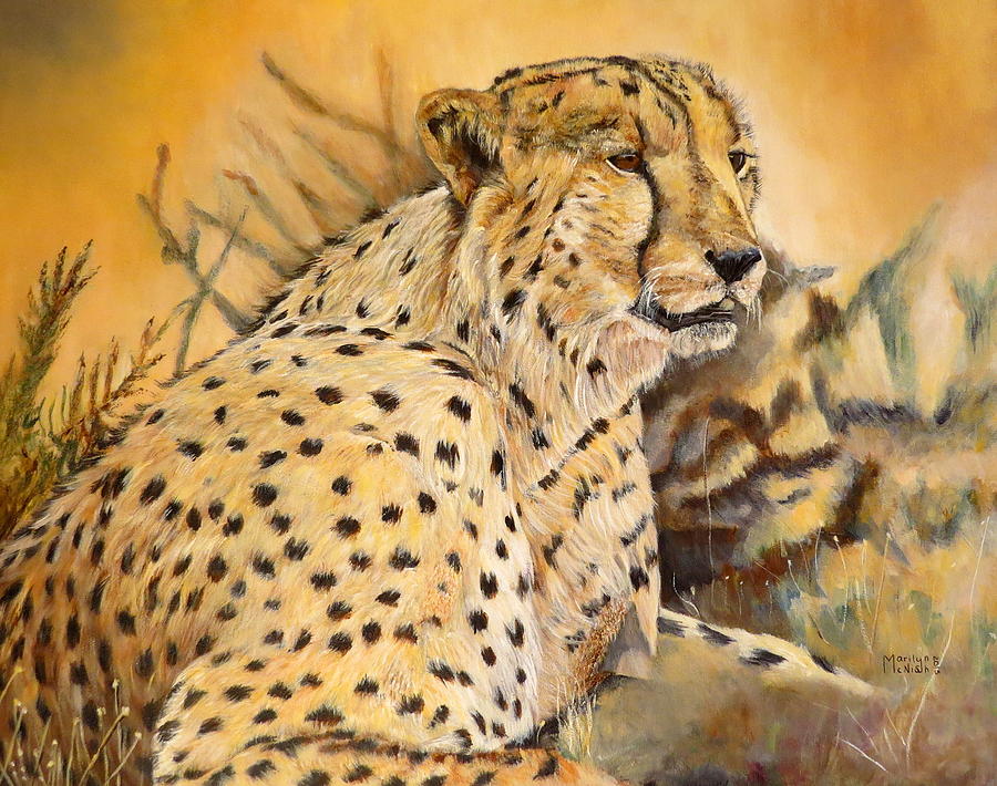 I am Cheetah Painting by Marilyn McNish