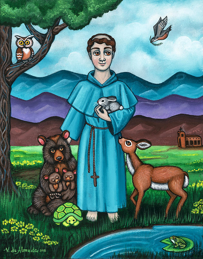 I am Francis Painting by Victoria De Almeida I am Francis Painting by Victoria De Almeida