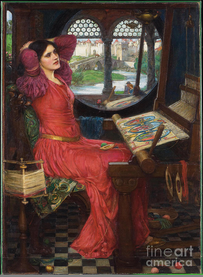 I am half-sick of shadows, said the lady of shalott #3 Painting by Celestial Images