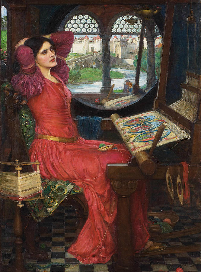 I am Half sick of Shadows said the Lady of Shalott Painting by John William Waterhouse