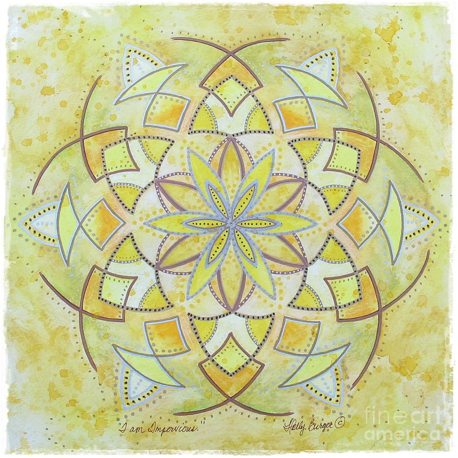 Mandala Painting - I Am Impervious by Holly Burger